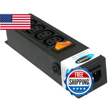 Conntek 55705 Power Strip 250 Volt 7-1/2-Inch Housing IEC C14 Inlet to 4 IEC 603