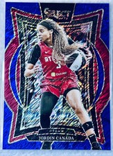 2025 WNBA Panini Select Blue Shimmer 🔵 JORDAN CANADA #62 SSP 2/7 RARE 🔥  NEW