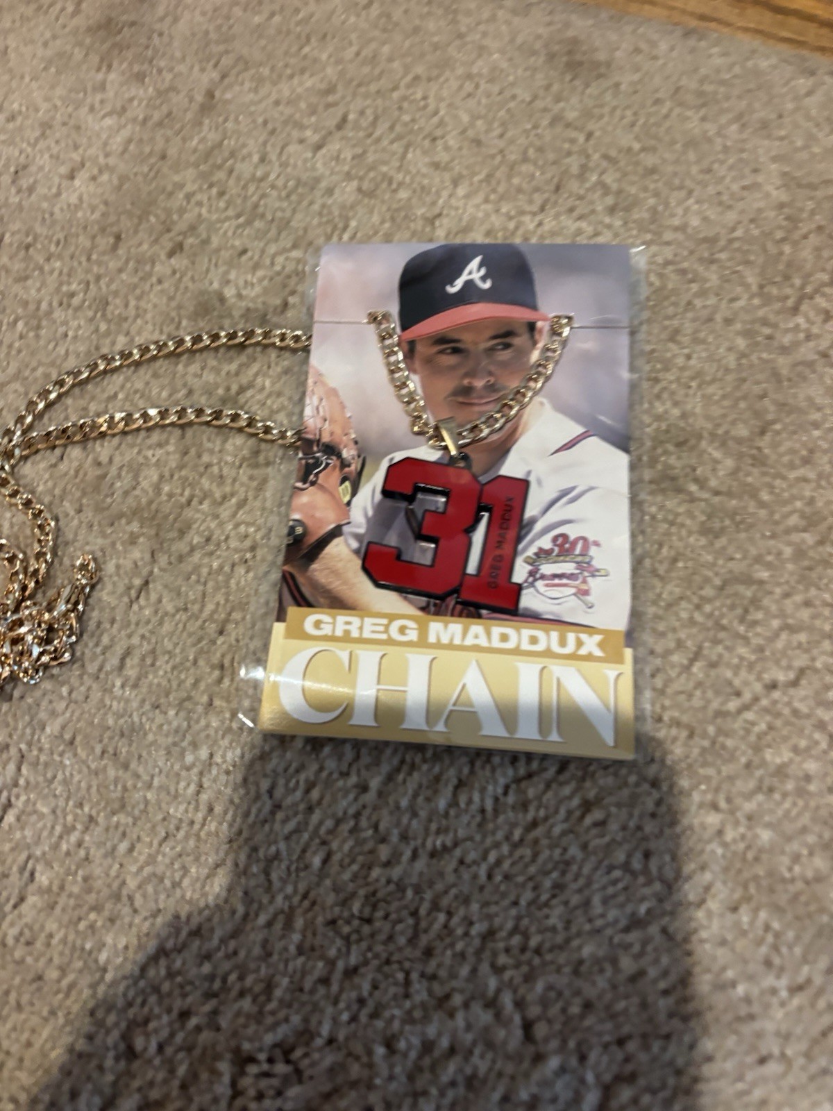Greg Maddux Chain Atlanta Braves Truist Ballpark Chain Series Stadium Giveaway