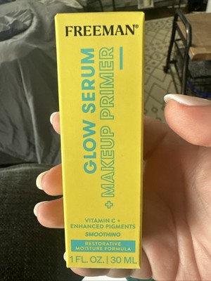 NIB Freeman Glow Serum + Makeup Primer Full Size 1 oz