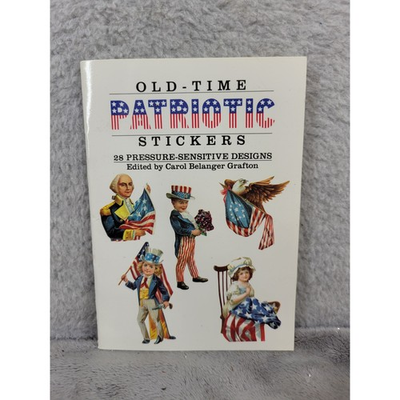 #ad #ad Old Time Patriotic Stickers 28 Pressure Sensitive Designs Dover 1991 $14.98