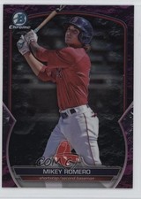 2023 Bowman Draft Chrome Fuchsia Lunar Refractor /199 Mikey Romero #BDC-58 6fs