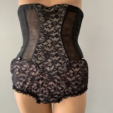 Vintage 1950 s Charmode Lace Panty Girdle Boned Waist Cincher RARE