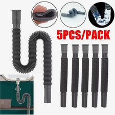 5 Packs Collapsible Flexible Caravan Motorhome Drainage Waste Pipes - UK SELLER