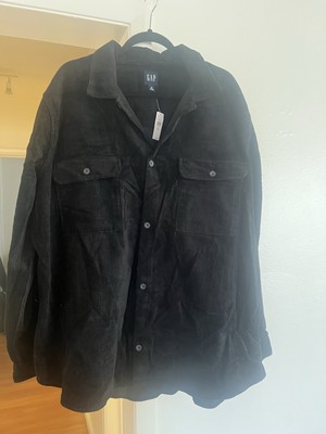 GAP Men's Denim Jacket Size XXL Soft Wear Washed Black Regular Fit NWOT