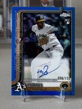 2025 Topps Chrome 96/150 Auto Michel Otanez #RA-MO (AU, RC) Athletics