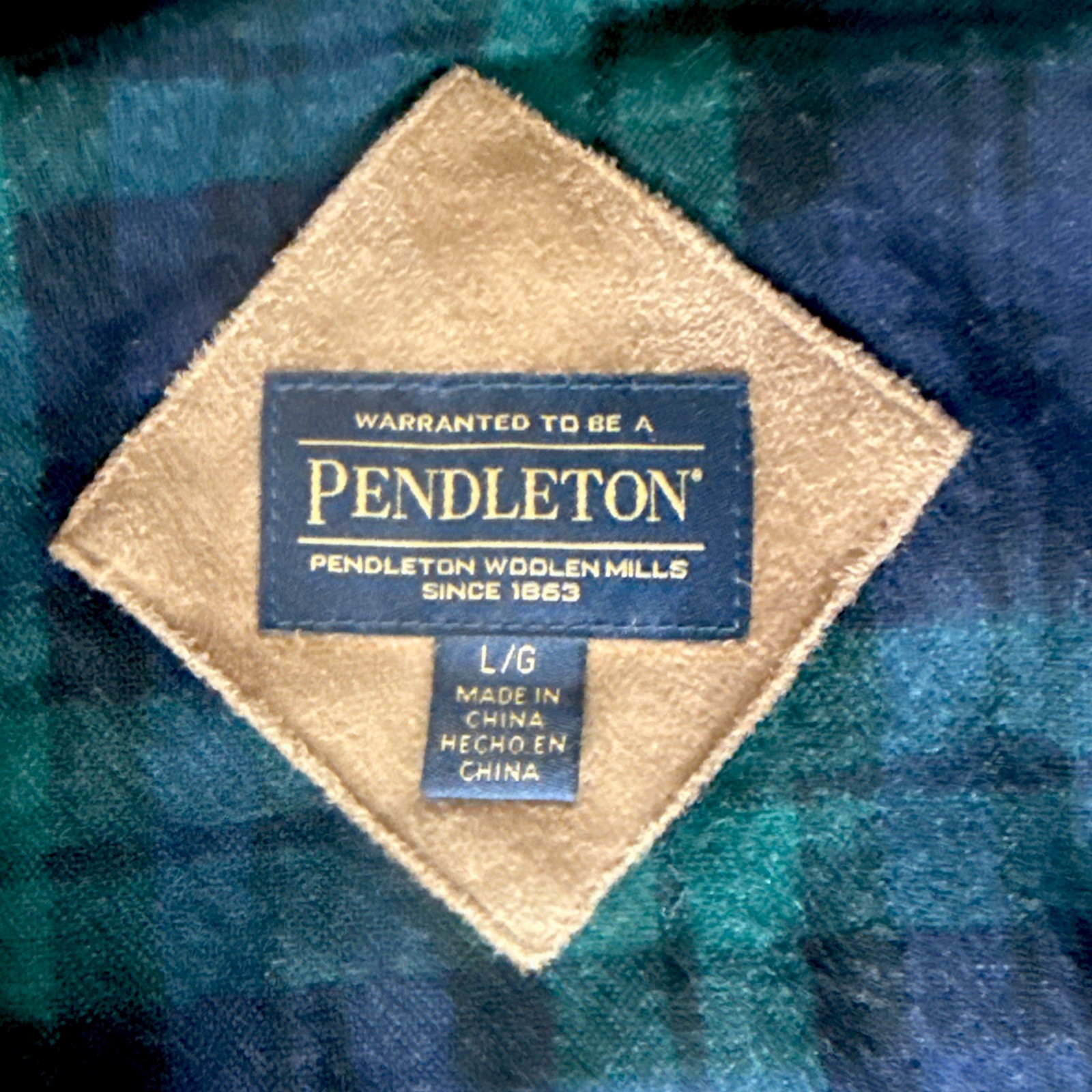 Pendleton Jacket Womens Size Large Blue Sherpa Fl… - image 3