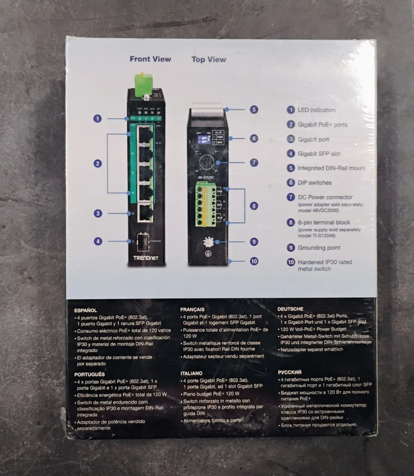 TRENDnet TIPG541 Ethernet Switch - Image 3 of 3