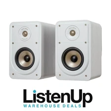 Polk Audio Signature Elite ES15 Hi-Fi Compact Bookshelf Speakers (Pair) - White