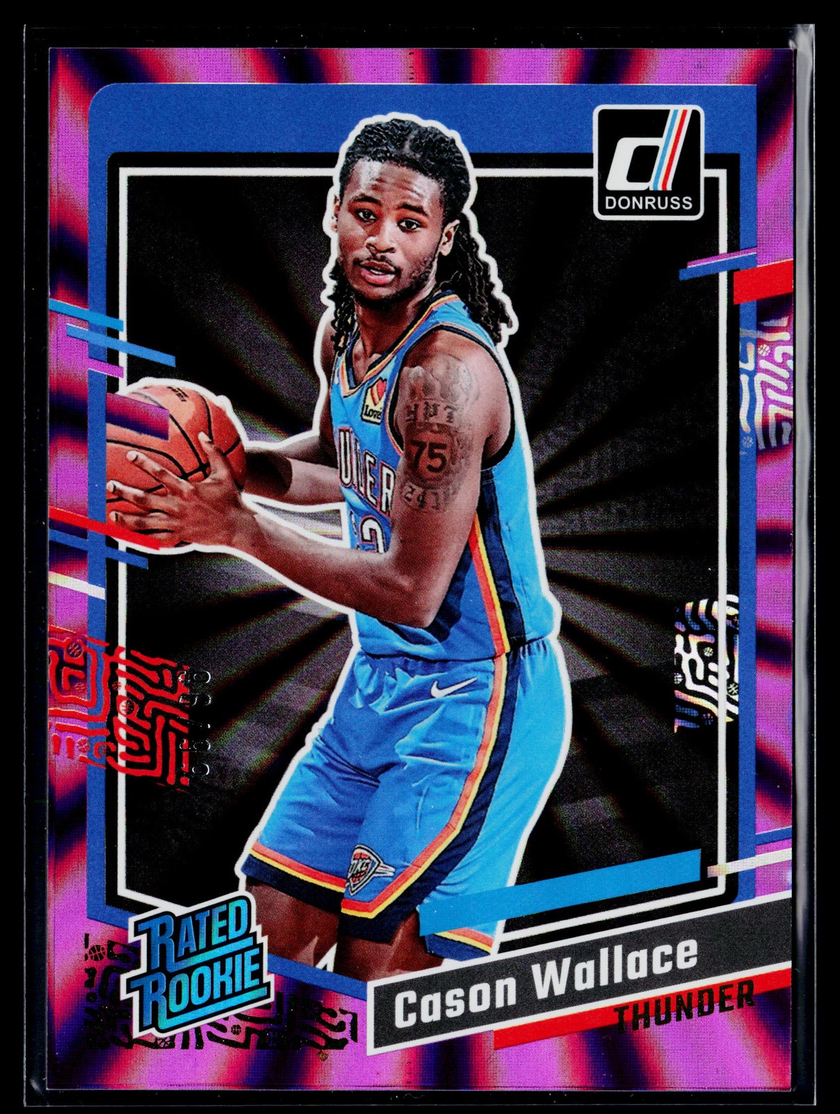 2023-24 Donruss #231 Cason Wallace Purple Laser Holo #/99