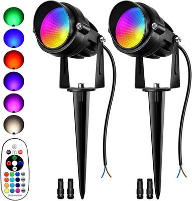 RGBW Low Voltage Landscape Lights, 16 Color Changing Outdoor Landscape Lighti...