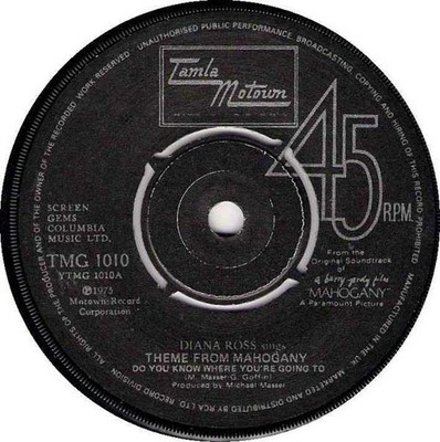 Diana Ross - Theme From Mahogany ''Do You Know Where You're Going To'' (7'', Sin...