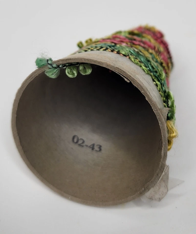 Colorful Fancy Yarn Cone – Multicolor Textured Novelty Craft Fiber 1.2 oz - Image 4 of 4