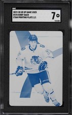 2019 SP Game Used Cyan Printing Plate Kirby Dach ROOKIE 1/1 #193 SGC 7 NRMT