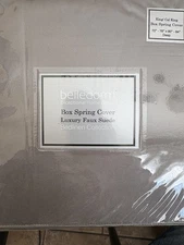 Box Spring Cover - Transform Your Bed with This Fully Elasticated Faux Suede & S