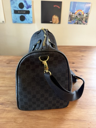 Jordan Monogram Borsone Jacquard Bagaglio Viaggio Vacanze Nero MA0759-023 - Foto 2 di 7