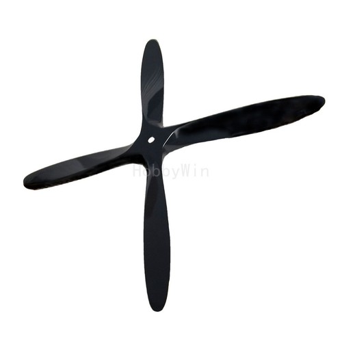 4-bladed 20x8 Black Wood Propeller Puller for Nitro Gas Engine RC Model Airplane - Picture 4 of 8