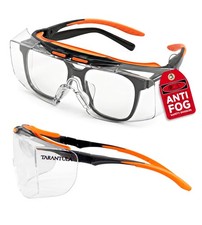 Tarantula ANSI Z87+ Safety Glasses Over Eyeglasses for Men & Women, Anti-Scra...