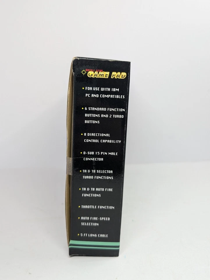 Battle Gear Game Pad 146007 Retro Gaming Turbo Speed Comp USA Vintage New  - Image 3 of 4
