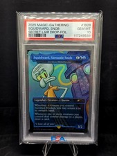2025 Magic The Gathering Secret Lair Squidward Sarcastic Snob Foil PSA 10