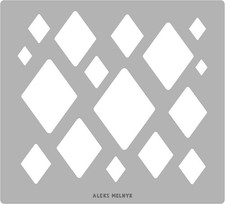 No.202 Metal Diamond Template, Diamond Stencil, Art Diamond Tool, Isometric