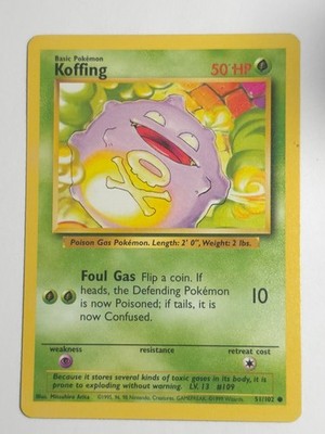 Base Set Pokémon TCG Koffing
