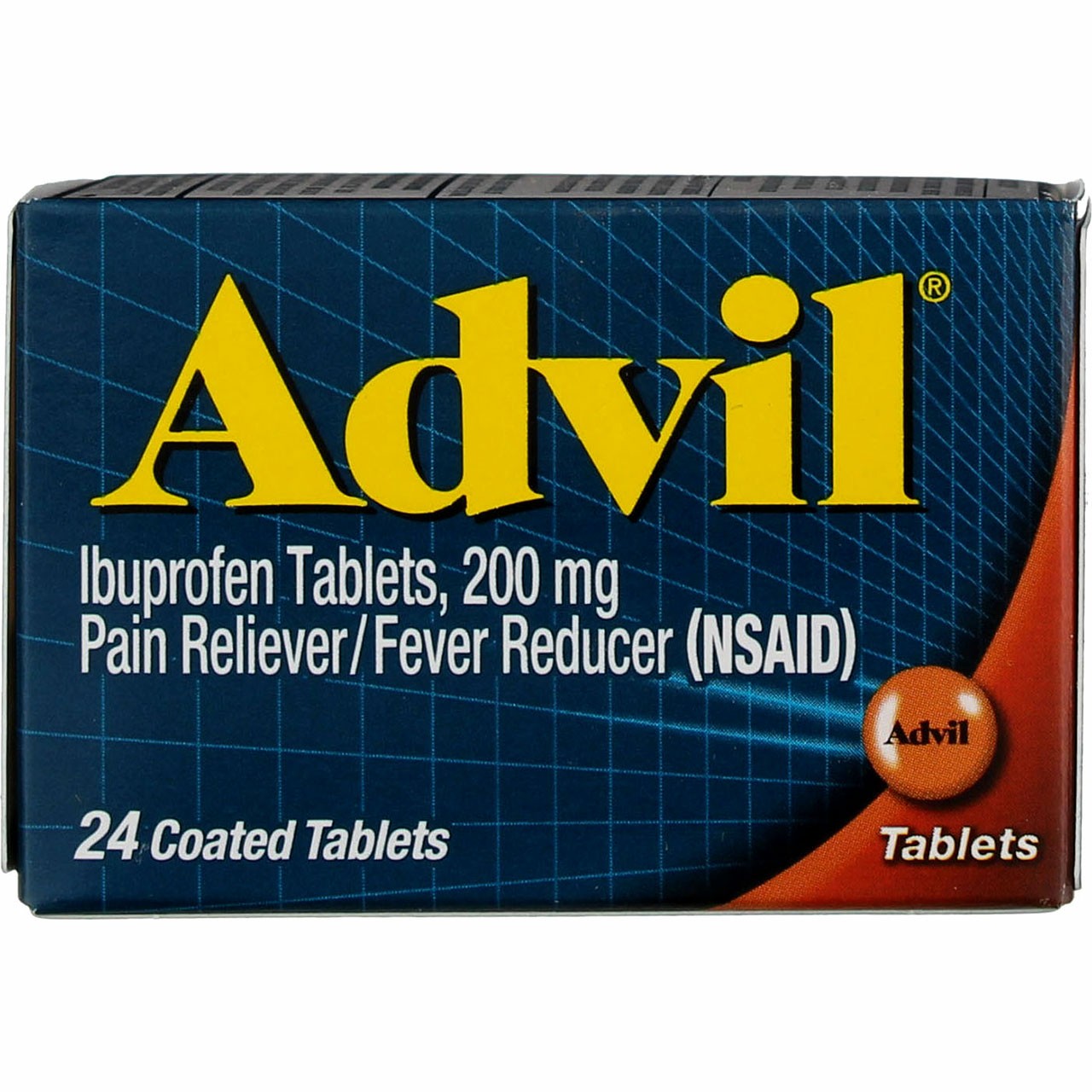 Advil Pain Reliever & Fever Reducer Ibuprofen Tablets, 200 mg, 24 Ct