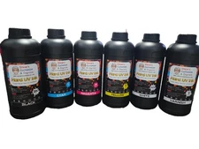 White UV Hard Solid Ink For Epson F1080 XP600 Printhead DTF Printer 1000ml 1L