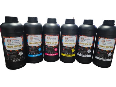 Varnish UV Hard Solid Ink For Epson F1080 XP600 Printhead DTF Printer 1000ml 1L