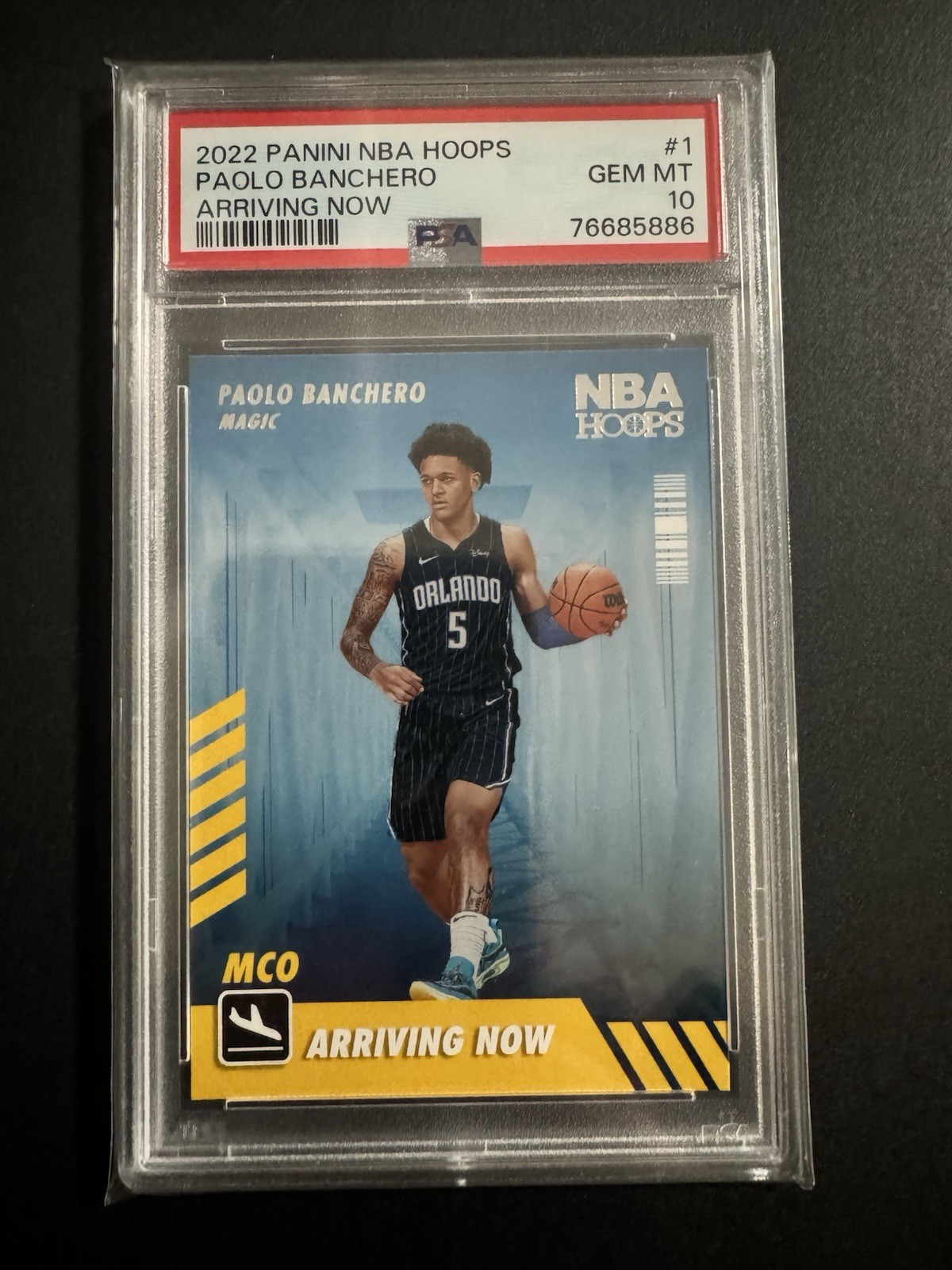 2022 Panini NBA Hoops Arriving Now Winter Paolo Banchero PSA 10 GEM MT Rookie RC
