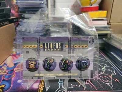 Aliens Infestation Nintendo DS Sega PAX Promotional Pin Set *NEW* Rare