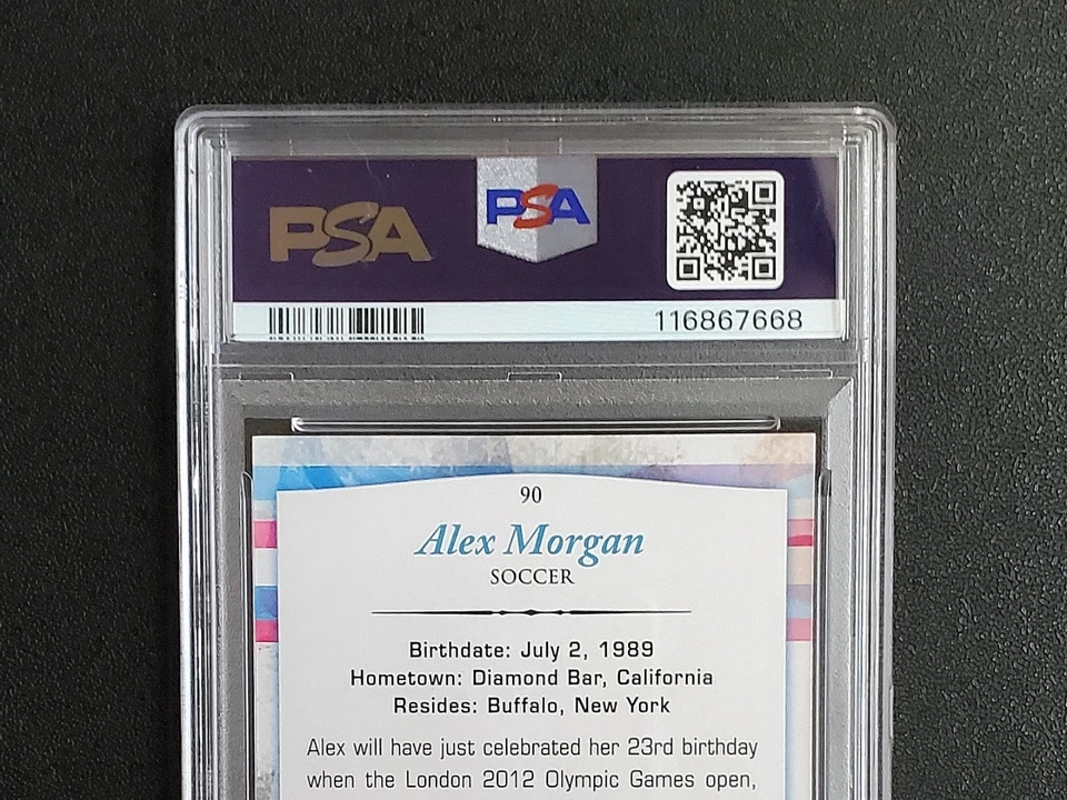 Alex Morgan 2012 Topps U.S. Olympic Team Gold #90 (RC) - PSA Gem Mint 10 - Image 4 of 4