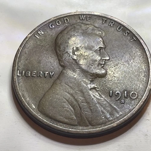 1910-S Lincoln Cent - XF Condition