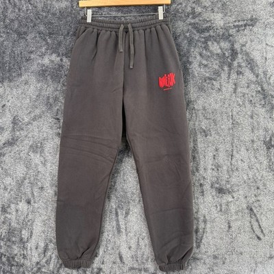 White Fox Archive 6.0 Sweatpants Joggers Gray Puff Print Logo Small