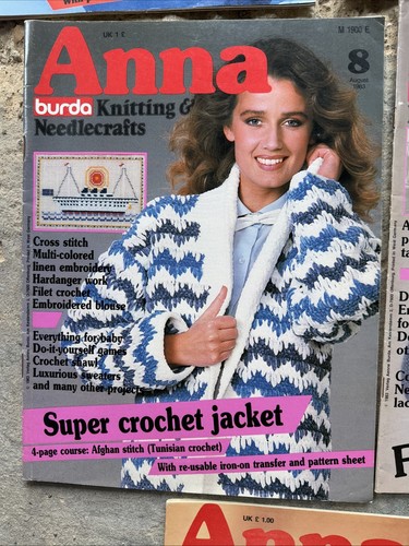 8 Anna Knitting & Needlecraft Magazines 1983 - Picture 5 of 9