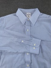 Brooks Brothers 1818 Dress Shirt 16 4/5 Regent Non Iron 100 Cotton Blue