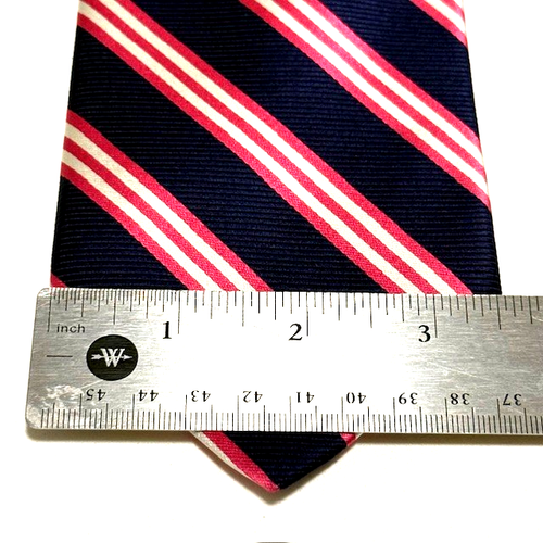 Corbata Brooks Brothers Repp 346 Rosa y Azul Preppy Dapper Academia Ivy League - Imagen 14 de 22