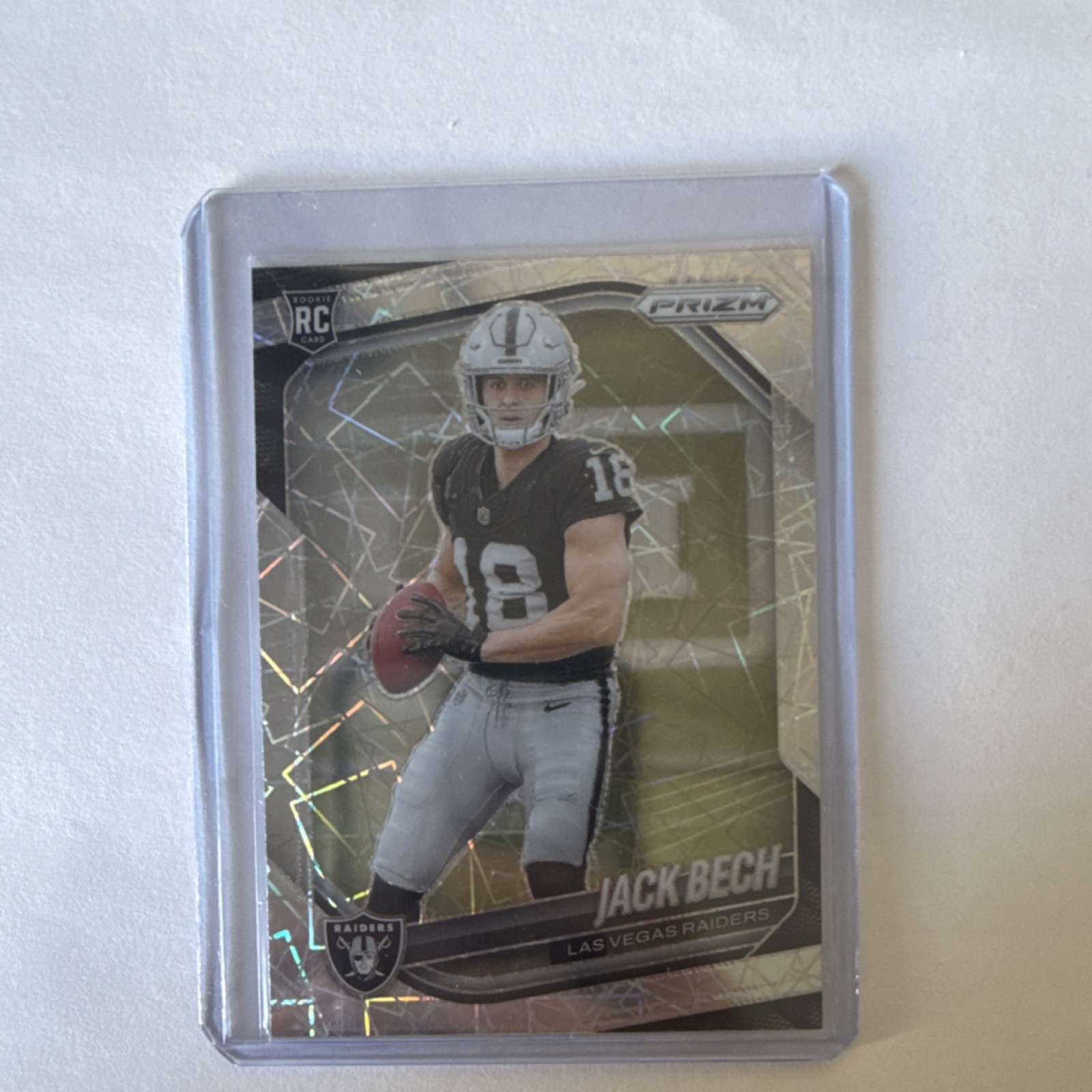Panini Prizm 2025 Jack Bech Rookie Prizm #346 Las Vegas Raiders
