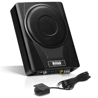 BOSS Audio BASS8 8'' 800W Low Profile Under Seat Powered Car Subwoofer Amplifier