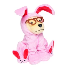 Raising Cane’s A Christmas Story Pink Bunny Puppy Dog Plush Collectible