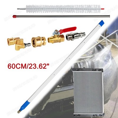 Portable Radiator Cleaning Wand   23.62'' Flush Tool with Tips & Quick Couplers