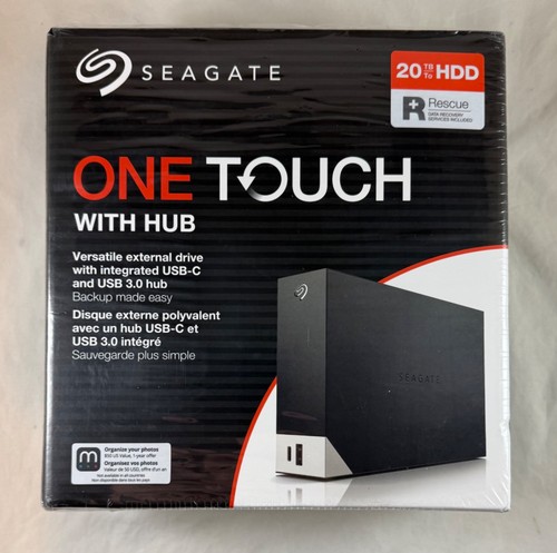 Seagate OneTouch STLC20000400 20 TB Desktop Hard Drive - 3.5 External with HUB