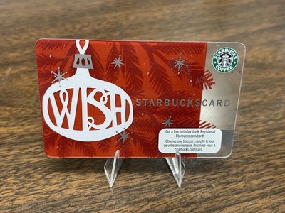 Starbucks USA 2009 Wish Holiday  Christmas Card #6054 NEW Old Logo