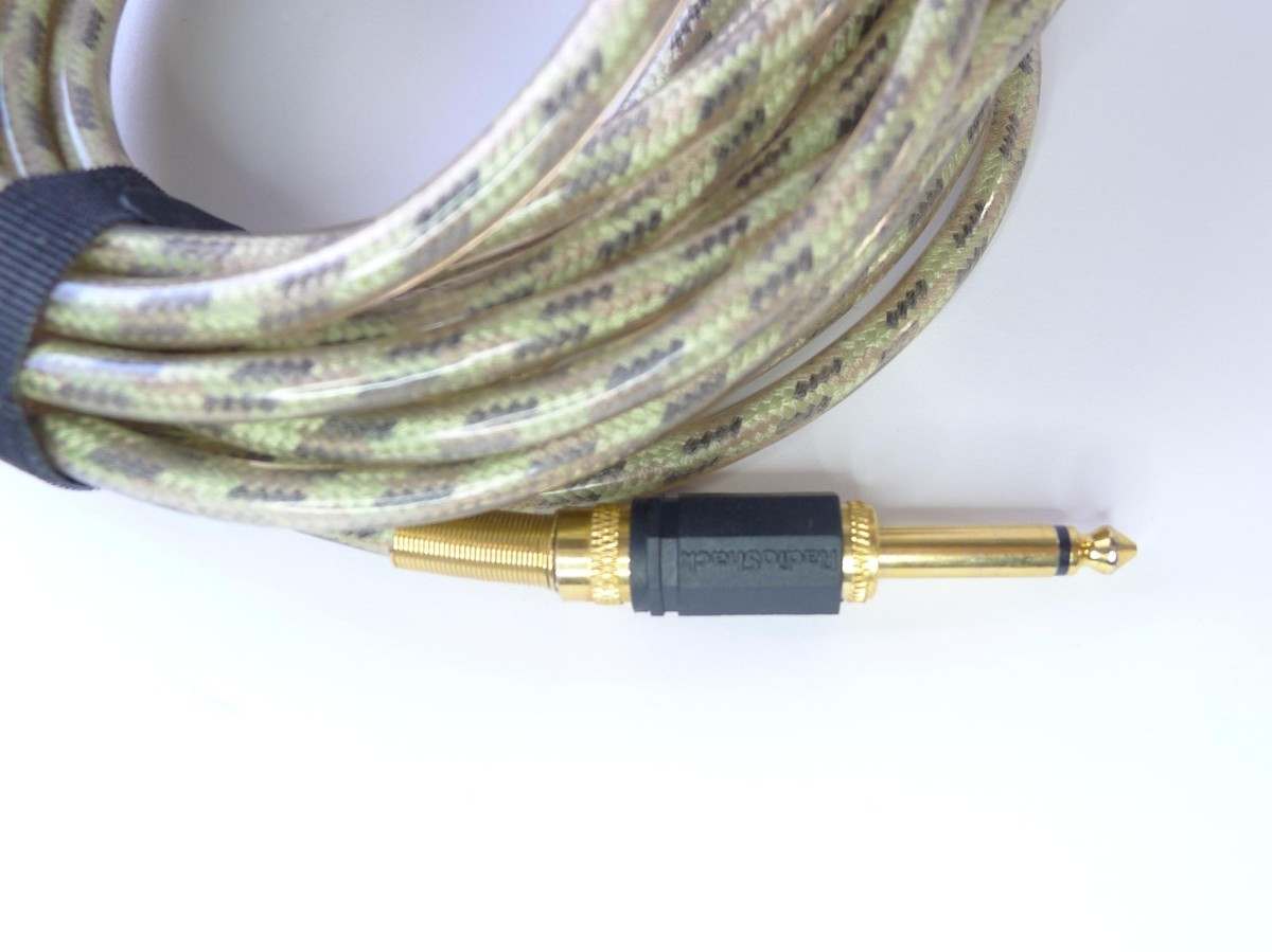 Vintage Radio Shack RadioShack 25-Foot-Long Instrument Cable Gold