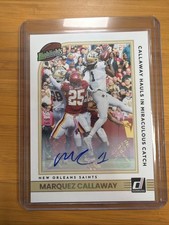 2022 Panini Donruss Highlights Auto /99 Marquez Callaway #H-MC Auto