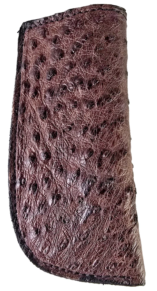 Funda de cuero Buck 110 piel de avestruz marrón hecho a mano cuchillo buck caja de herramientas 6265 Foto 2 de 4