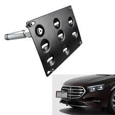 Front Bumper Tow Hook License Plate Mount