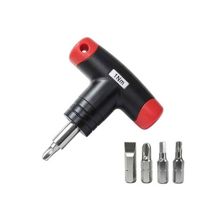 5-Piece Fixed Value 1/4'' Drive T-shaped Torque Screwdriver Set (2N.m(17.7in.l...