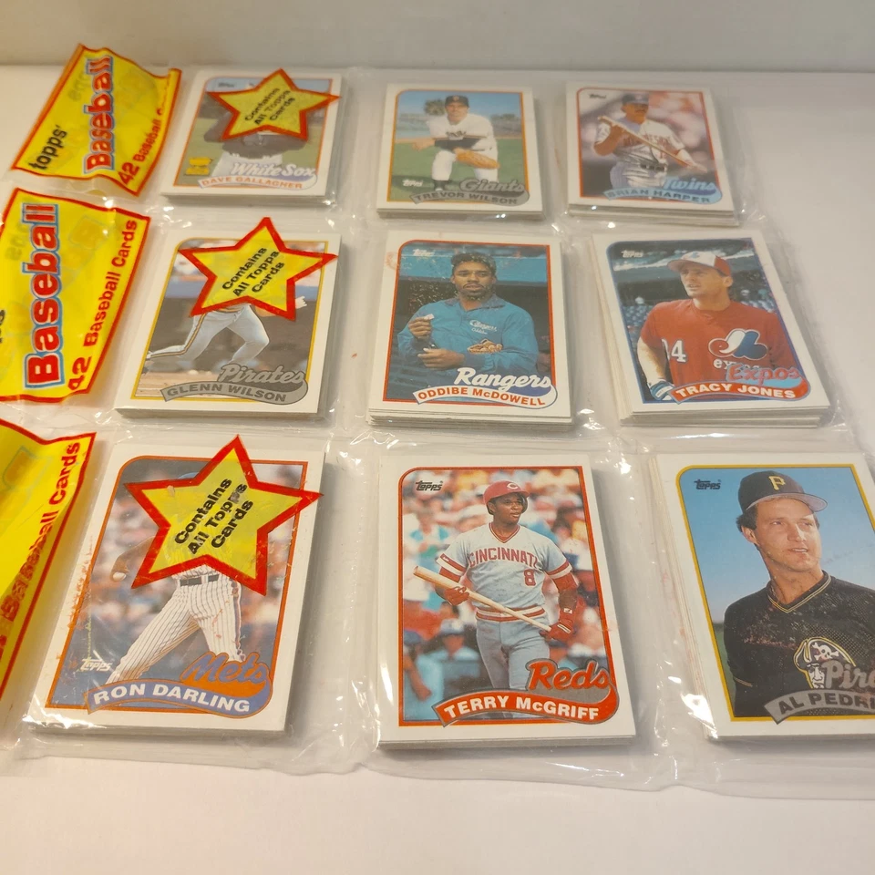 Lot of 15 Sealed 1989 Topps Baseball Hanger Rack Packs Unopened Vintage Cards - Image 4 of 4