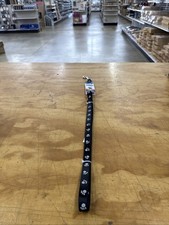 Petmate Medium Reflective Nylon Paw Print Leash-Black